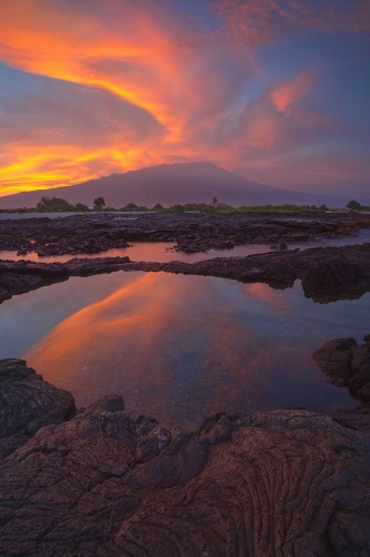 Pahoehoe sunrise