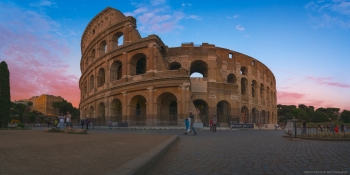 The Colosseum in the evening