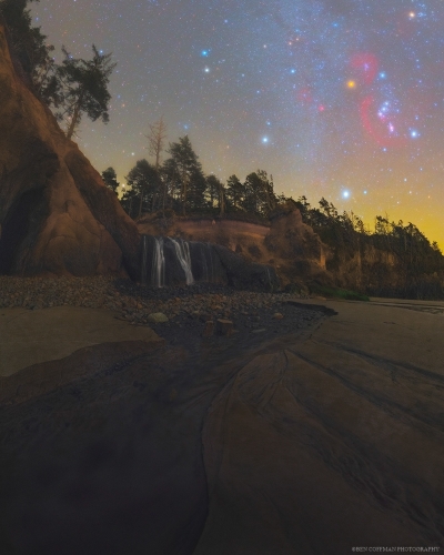 The hunter over Hug Point Falls